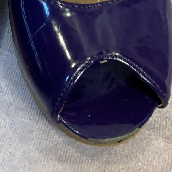 Charlotte Russe Peep Toe Platform Stacked Heels - Picture 9 of 9